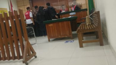 Sidang kasus pengedar materai palsu di PN Serang. Foto: Adam Maulana