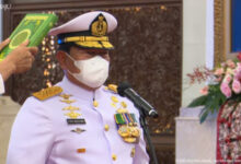 Laksamana TNI Yudo Margono saat disumpah jabata Panglima TNI. Foto: Chanel Youtube Sekretariat Presiden RI.