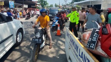 Lokasi tabarakan beruntun di Jalan Raya Serang - Banten. foto: Yono