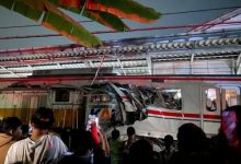 Tabrakan kereta api di Bekasi Timur. Foto Istimewa
