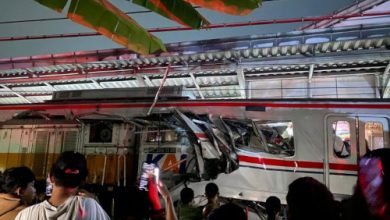 Tabrakan kereta api di Bekasi Timur. Foto Istimewa