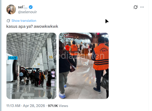 Screenshot (tangkapan laya) cuitan pengguna X. Foto Dok MediaBanten
