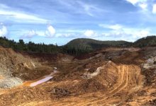 Salah satu tambang nikel di Raja Ampat, Papua. Foto: Antara