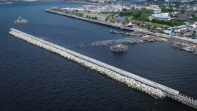 Tanggul Beton Cilincing, Jakarta Utara. Foto: CNN Indonesia