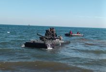 Tank Amfibi dari Yontankfib 2 Mar. Foto: Ahmad Munawir - Menkav 2 Mar