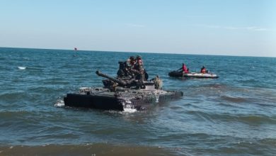 Tank Amfibi dari Yontankfib 2 Mar. Foto: Ahmad Munawir - Menkav 2 Mar