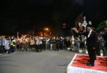 Al Muktabar, Pj Gubernur Banten saat mengikuti Taptu. Foto: Biro Adpim Banten