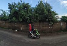 Tembok kumuh sepanjang Jalan Legok,, Kabupate Tangerang. Foto: Prokopim Kab Tangerang