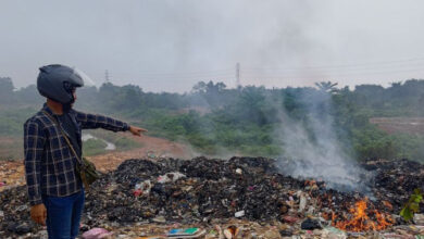 Tempat pembuangan sampah liar di Kabupaten Tangerang. Foto: Antara