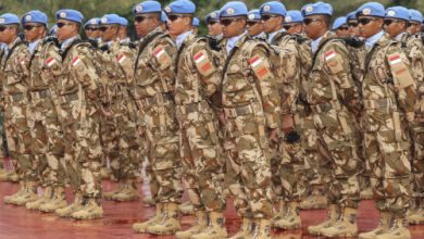 Personel dalam misi perdamaian PBB dari Indonesia. Foto Antara
