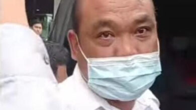 TE Kades Negara Padang yang jadi tersangka korupsi lahan sampah Kab Serang. Foto: Hendra Hermawan