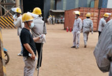 Pekerja asing dalam bentrok di PT GNI. Foto: DPP SPN