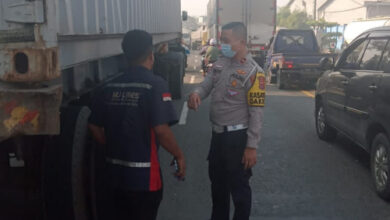 Lokasi kecelakaan pengendara Yamaha di Kibin. Foto: Yono