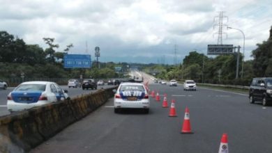 Contraflow Tol Jagorawi. Foto: Antara