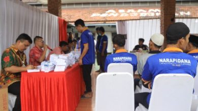 Narapidana Lapas Pemuda Tangerang salurkan hak pilihnya. Foto: Antara