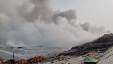 Kebakaran TPSA Jatiwaringin. Foto Antara
