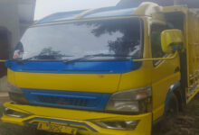 Truk yang digunakan mengangkut 2 hewan ternak hasil curian. Foto: Yono