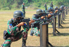 Yonkapa gelar try out pertandingan Binsat Intern Menkav. Foto: Ahmad Munawir - Menkav 2 Mar