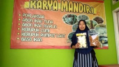 Salah satu produk UMKM berbasis ikan tangkap di Binuangeun. Foto: LKBN Antara