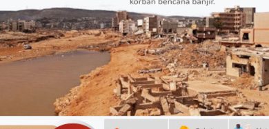 Bantuan Indonesia untuk korban banjir Libya. Foto: LKBN Antara