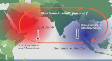 Fenomena Dipol Samudra Hindia. Foto: LKBN Antara