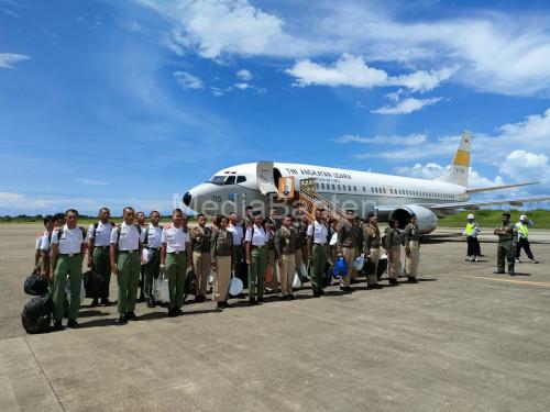 Penyediaan angkutan pesawat Boeing TNI AU untuk kadet FVLM Unhan. Foto Istimewa