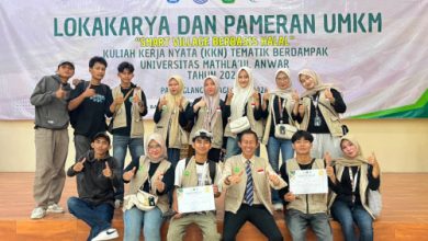 Kelompok 19 KKN Unma sabet 2 penghargaan dari LPPM. foto Nana Amdan