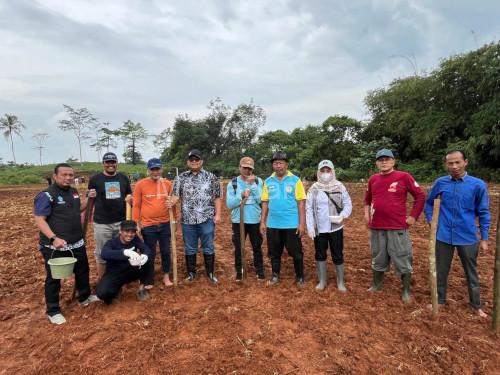 Unma Banten melakukan penanaman jagung. Foto Eko Supriatno