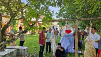 Unma Banten melakukan penyembelihan hewan kurban di Kampus. Foto Eko