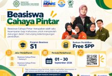 Pamflet Program Beasiswa Cahaya Pintar Unusia. Foto M Aras Prabowo