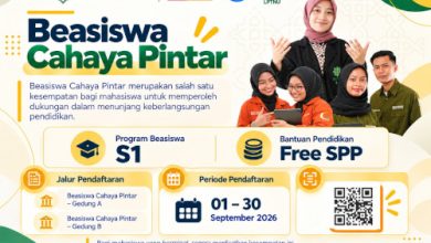 Pamflet Program Beasiswa Cahaya Pintar Unusia. Foto M Aras Prabowo