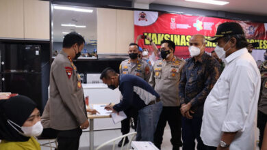 vaksinasi serentak Polres Serang