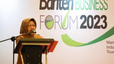 Pj Sekda Banten, Virgojanti di Banten Business Forum 2023. Foto: Biro Adpim Banten