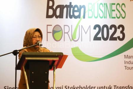 Pj Sekda Banten, Virgojanti di Banten Business Forum 2023. Foto: Biro Adpim Banten