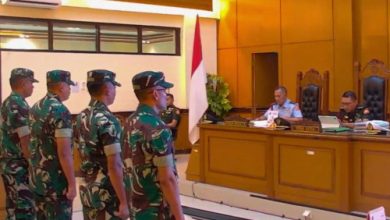 Vonis personel TNI yang menganiaya Wakil Koordinator Kontras. Foto Antara