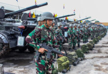 Gelar alutsista dan personel untuk Latihan Armada Jaya. Foto: Ahmad Munawir - Menkav 2 Mar.