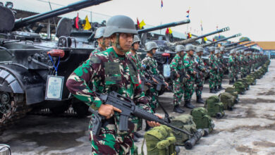 Gelar alutsista dan personel untuk Latihan Armada Jaya. Foto: Ahmad Munawir - Menkav 2 Mar.