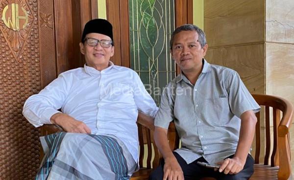 Wahidin Halim, mantan Gubernur Banten usai Podcast bersama Ikhsan Ahmad. Foto: Iqbal Kurnia