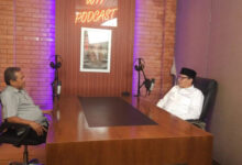 Saat Podcast, WH dengan Ikhsan Ahmad. Foto: Iqbal Kurnia