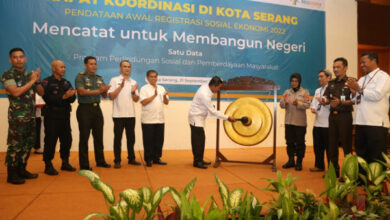 Walikota Serang, Syafrudin resmikan mulainya pendataan kependudukan. Foto: Aden Hasanudin