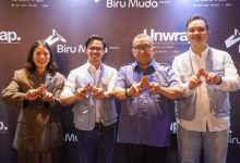 Wamenaker, Ifriansyah Noor dalam Biru Muda Projeck di Jakarta. Foto Bir Humas Kemnaker