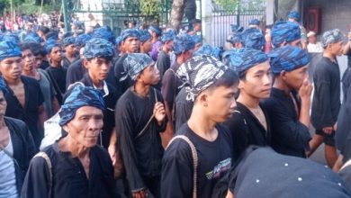 Warga Baduy yang seba ke Pemkab Lebak. Foto: Antara