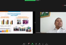 Penjelasan Walikota Tangerag, Arief R Wismansyah dalam Webinar Nasional Mitigasi Perubahan Iklim. Foto: Diskominfo Kota Tangerang