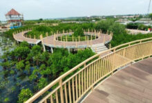 Obyek Wisata Aquaculture di Desa Ketapang, Kabupaten Tangerang. Foto: Dion