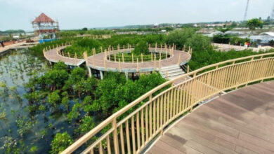Obyek Wisata Aquaculture di Desa Ketapang, Kabupaten Tangerang. Foto: Dion