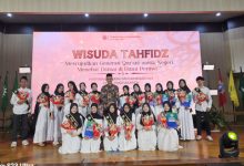 20 murid SMA Muhi Yogyakarta ikuti wisuda tahfidz. Foto Yusron Ardi Darmawan