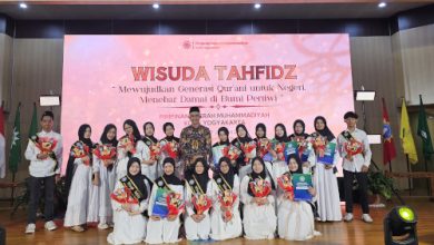 20 murid SMA Muhi Yogyakarta ikuti wisuda tahfidz. Foto Yusron Ardi Darmawan