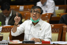 Metneri Hukum dan HAM, Yasonna Laoly. Foto: Kemenkumham