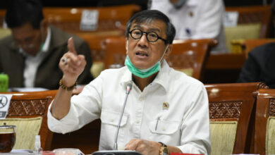 Metneri Hukum dan HAM, Yasonna Laoly. Foto: Kemenkumham