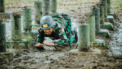 Uji halang rintang prajurit Yonkapa 2 Mar. Foto: Ahmad Munawir - Menkav 2 Mar